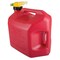 No-Spill Gas Can, Plastic, 5 gal, Thumb-Controlled Fuel Spout, 3 gal/min Flow Rate, Red, Gasoline 765-104 - alternate 3